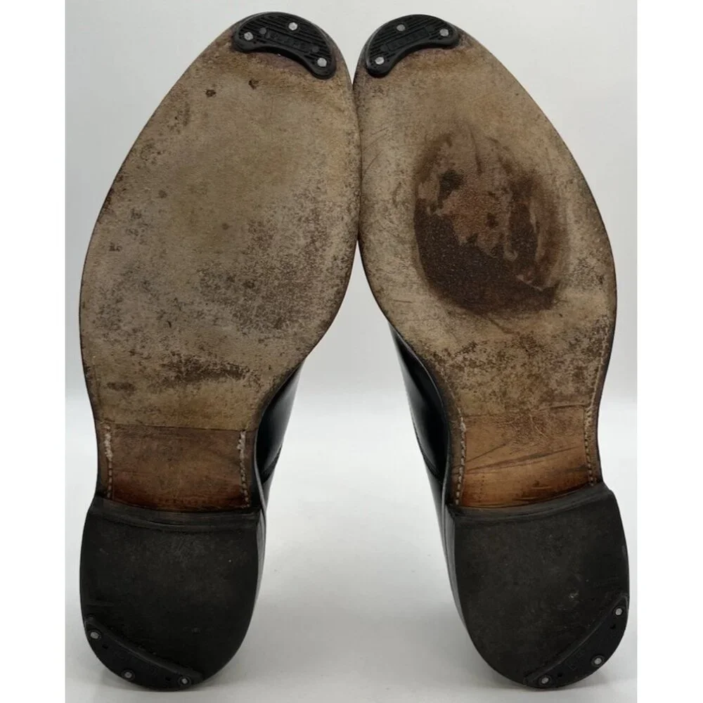 Allen Edmonds PARK AVENUE Black Leather Cap-Toe Oxfords Men’s 10.5D Dress Shoes